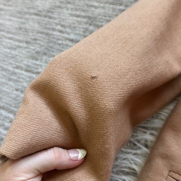 Sag Harbor Vintage Estilo 100% Wool Camel Blazer - Picture 5 of 9